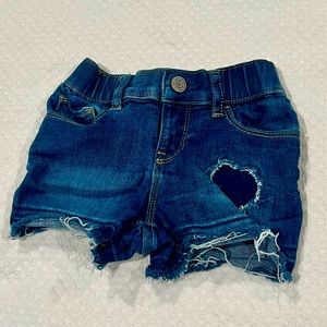 Gap shorts with heart detail, 2T